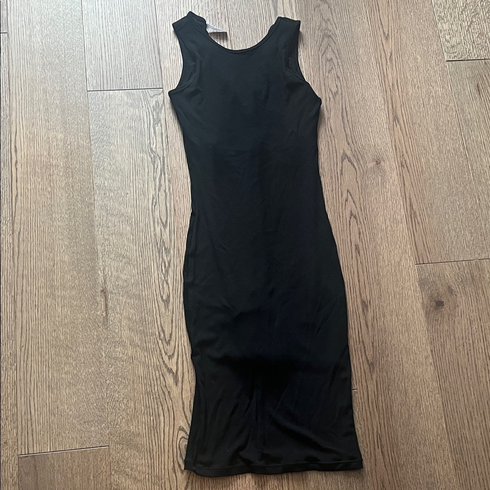 Popilush Elegant Black Sleeveless Dress
